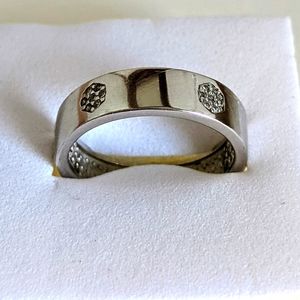 Sterling silver 925 band rings with cubic zirconia